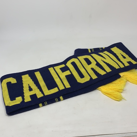 University of California navy blue yellow scarf - Picture 3 of 3